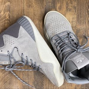 Adidas gray high tops
